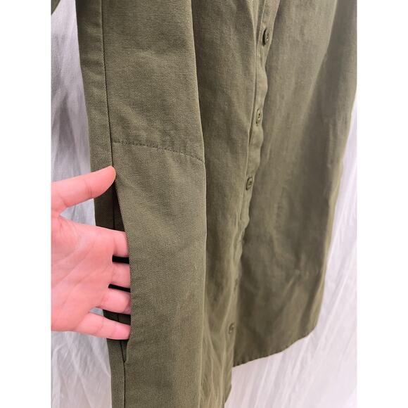 Lilla P Green Button Up Dress size S - Picture 5 of 6